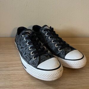 Converse Chuck Taylor Ox Thunder Black Rose Low Top Sneakers Size 9